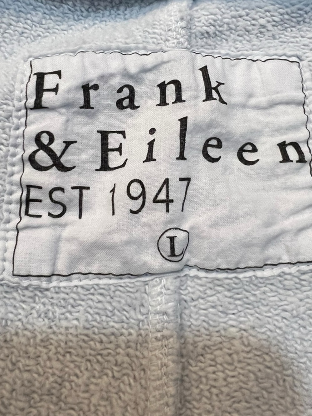 Frank & Eileen Catherine Sweatpants in Light Ice Blue Large - Picture 9 of 14